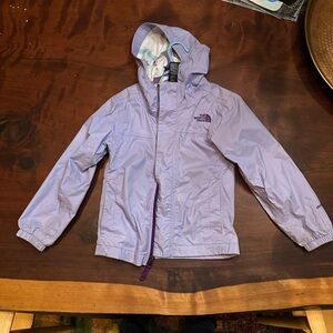North Face Kids Light Purple Raincoat